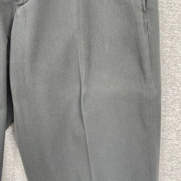 Eddie Bauer Pants Mens 34 Grey Straight Leg Flat Front Outdoor Casual Cotton - Picture 12 of 13